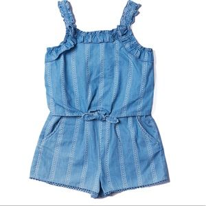 Girl’s denim romper